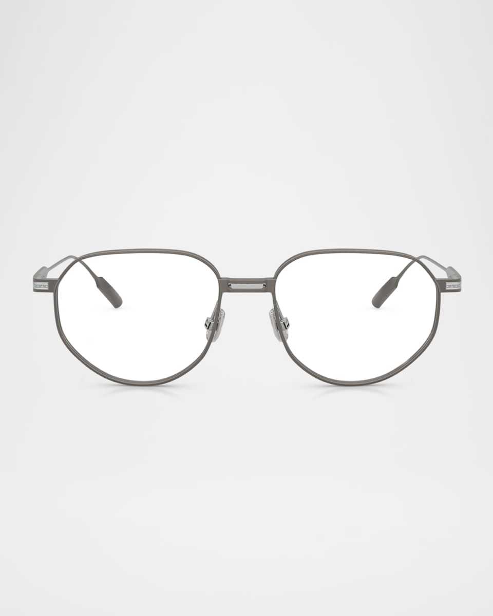 BC1008T Titanium Round Blue Light Glasses